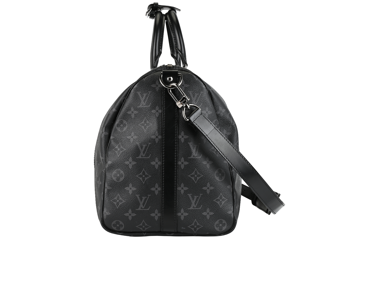 Keepall 45 Bandouliere, &pound;1,150, Handbags, Black, Canvas, Bottom view